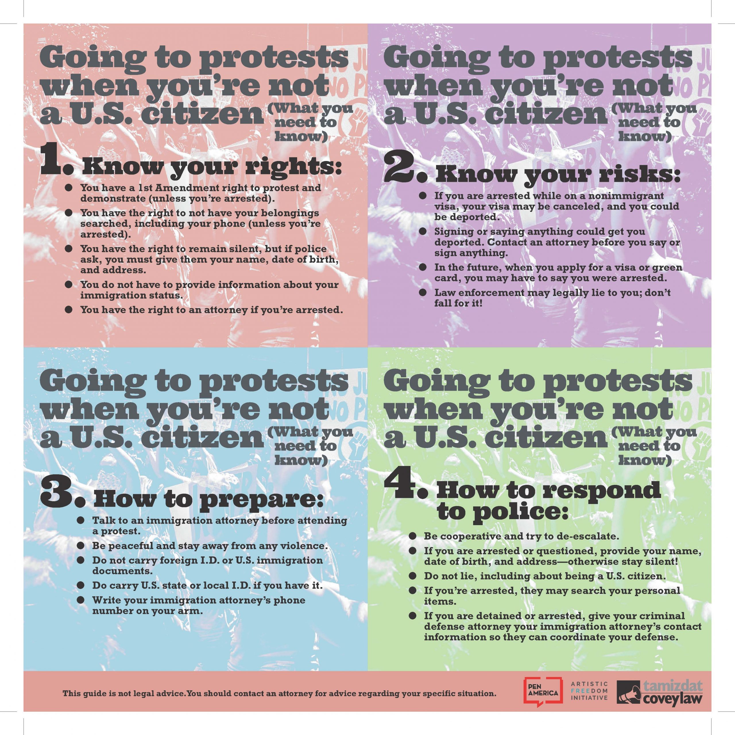 Tamizdat creates Know Your Rights Guide to Protesting for . Citizens  – Tamizdat